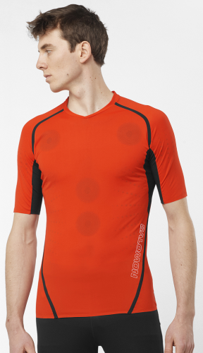Koszulka Salomon S/LAB Speed Tee M Fiery Red