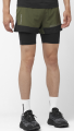 Spodenki Salomon Cross 2in1 Shorts M Grape Leaf/Deep Black