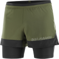 Spodenki Salomon Cross 2in1 Shorts M Grape Leaf/Deep Black