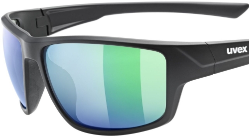 Okulary Uvex Sportstyle 230 Black Matt/Mirror Green
