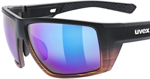 Okulary Uvex MTN Venture CV Black Matt/Mirror Blue