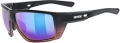 Okulary Uvex MTN Venture CV Black Matt/Mirror Blue