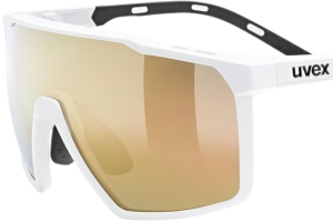 Okulary Uvex mtn perform Small White Matt/Mirror Gold