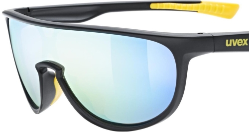 Okulary UVEX Sportstyle 515 Black Mat/mirror Yellow (S3) 