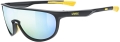 Okulary UVEX Sportstyle 515 Black Mat/mirror Yellow (S3) 