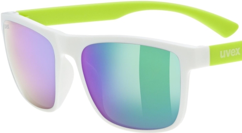 Okulary UVEX  Rookie White-Lime Matt/Mirror Green