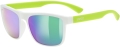 Okulary UVEX  Rookie White-Lime Matt/Mirror Green