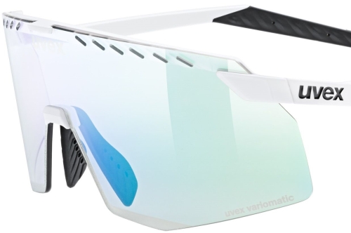 Okulary Uvex Pace Stage V Variomatic White Matt/Mirror Green