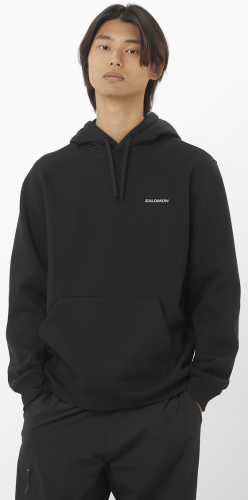 Bluza Salomon Chest Logo Hoodie M Deep Black 
