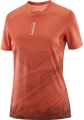 Koszulka Salomon S/LAB Ultra Tee Aop W Burnt Sienna/Decadent Chocolate