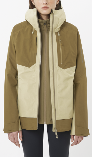 Kurtka Salomon Outline 3L GTX  W Gray Green/Brilliant Olive