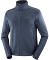 Bluza Salomon Outline Warm Fleece FZ M Blue Nights 