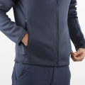 Bluza Salomon Outline Warm Fleece FZ M Blue Nights 