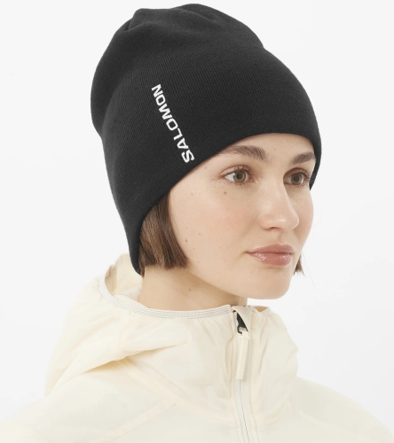 Czapka Salomon Graphic Beanie Deep Black
