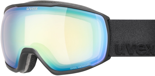 Gogle Uvex Victorious V Black Matt/Vario Green Mirror S1-S3   