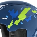 Kask Dziecięcy Uvex Viti Set Pro Blue Puzzle/Lasergold Lite