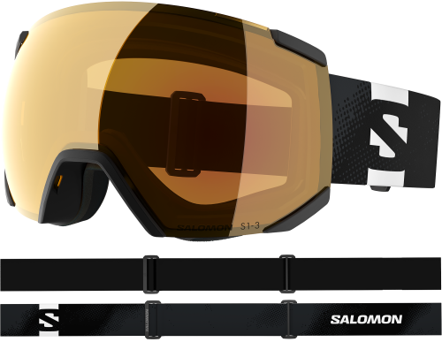 Gogle Salomon Radium PHOTO Black/Red S1-S3 2026