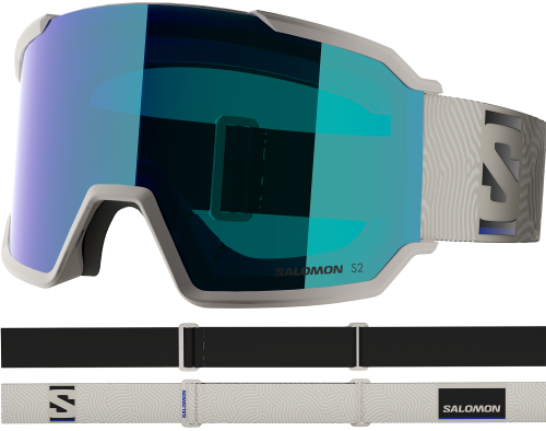 Gogle Salomon S/View 3 ML Rainy Day/Mid Blue S2 
