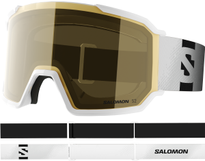 Gogle Salomon S/View 3 Access White/Gold S2