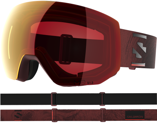 Gogle Salomon Radium PRO Sigma PHOTO Madder/Poppy Red S1-S3