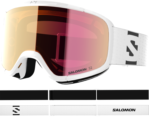 Gogle Salomon Lumi White/Ruby S2