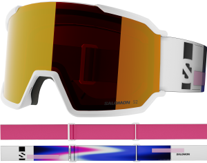 Gogle Salomon S/View 3 ML Addikt White/Mid Red S2