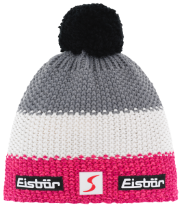 Czapka Dziecięca Eisbar Star Pompon MÜ SKA Kids Meliert/White/Graumele  
