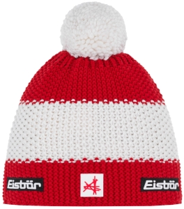 Czapka Dziecięca Eisbar Star Pompon MÜ SA Kids Red/White