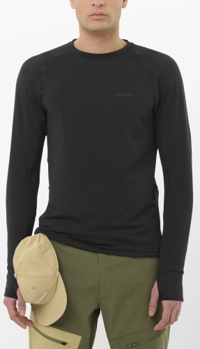 Bluza Salomon Essential Lightwarm CN M Deep Black