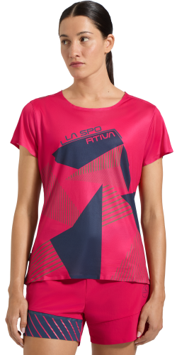 Koszulka Damska La Sportiva Comp T-Shirt W Azalea/Night Sky 