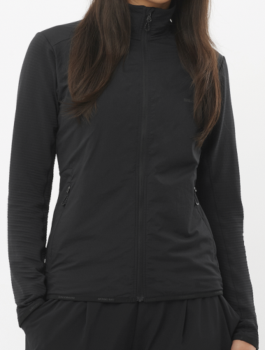 Bluza Salomon Essential Lightwarm Hybrid W Deep Black   