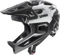 Kask rowerowy UVEX React Junior Fullface Black/White Matt 