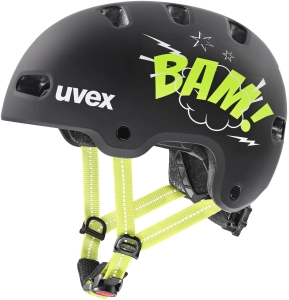 Kask Rowerowy Uvex Kid 4 Style Bam Black/Lime Matt 