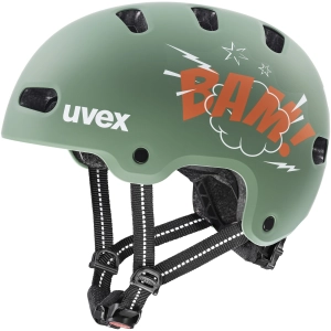 Kask Rowerowy Uvex Kid 4 Style Bam Moss Green/Papaya Matt