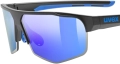 Okulary Uvex Axos set Black Matt/Mirror Blue