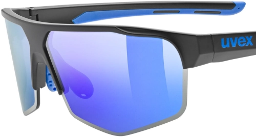 Okulary Uvex Axos set Black Matt/Mirror Blue
