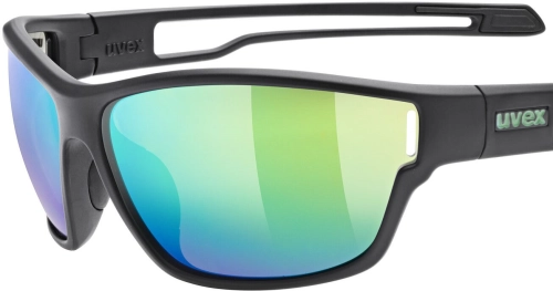 Okulary Uvex Sportstyle 806 Black Matt/Mirror Green
