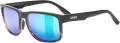 Okulary Uvex Poise Black-Demi Matt/Mirror Green