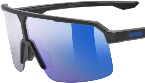 Okulary Uvex Ramp Black Matt/Mirror Blue