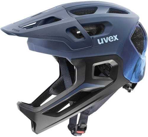 Kask rowerowy UVEX React Junior Fullface Dusk Blue Matt 