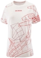 Koszulka Salomon S/LAB Speed Tee W Lilac Ash/Fiery Red C28317