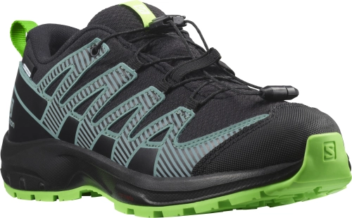 Buty Salomon XA Pro V8 CSWP J Junior Black/ Black/ Green Gecko