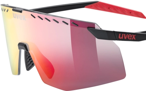 Okulary Uvex Pace Stage Black Matt/Mirror Red
