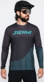 Koszulka rowerowa z długim rękawem męska Silvini Men Jersey Ello Black-Olive