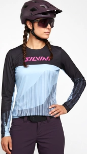Koszulka SILVINI Women Cycling Jersey Ella Black-Sky