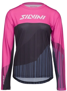 Koszulka SILVINI Women Cycling Jersey Ella Fuchsia-Black