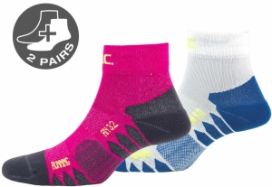Skarpety Przeciwkleszczowe Pac RN 3.2 Running 2pak White/Berry
