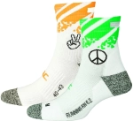 Skarpety Przeciwkleszczowe P.A.C. RN 6.2 Running Reflective Pro Mid Compression White/Neon Orange