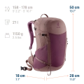 Damski Plecak Deuter Futura 21 SL Cassis-Ashrose