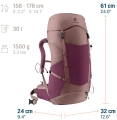 Plecak Deuter Futura 30 SL Cassis-Ashrose